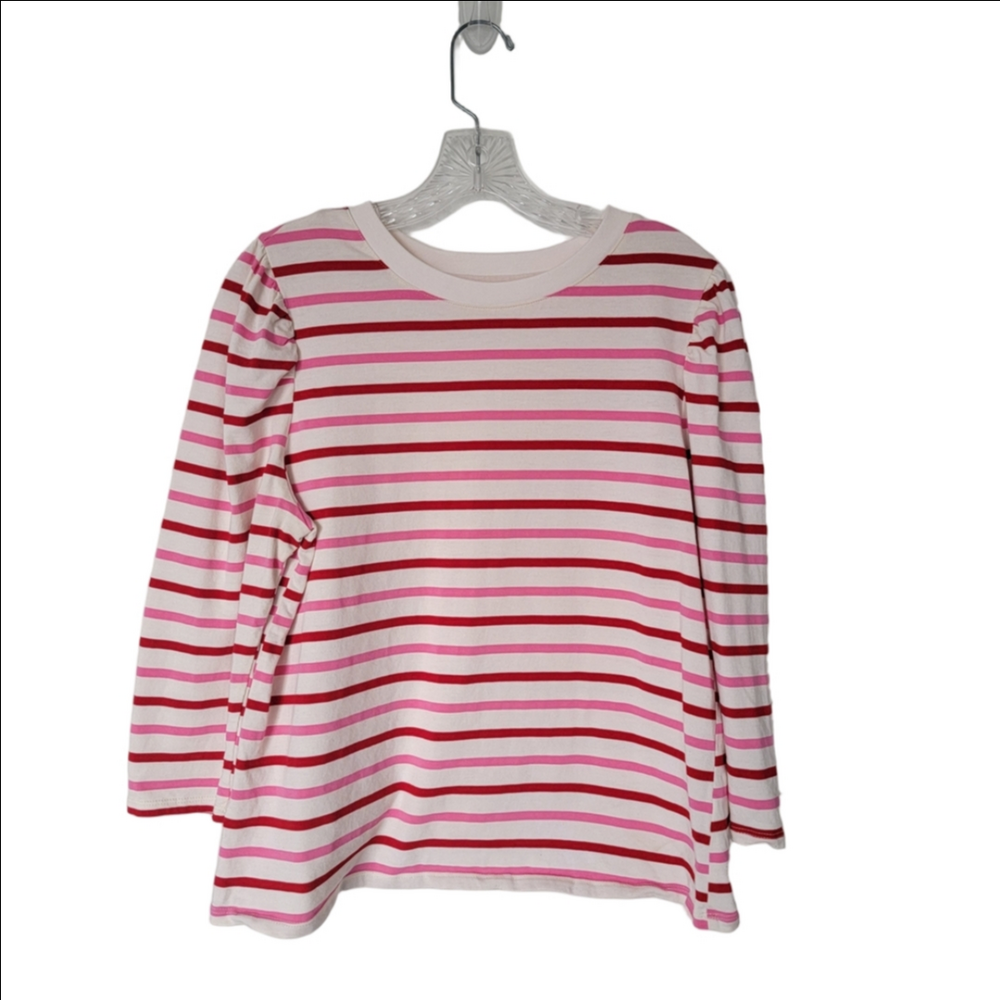 Skies Are Blue Striped Long Sleeve Shirt